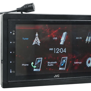 JVC KW-M180BT 6.8" Car Monitor iPhone Android Bluetooth/USB Receiver+Backup Cam