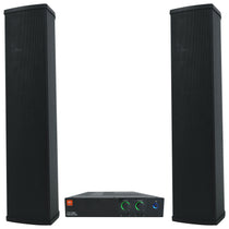CSA 280Z Amplifier + (2) Black Column Line Array Speakers