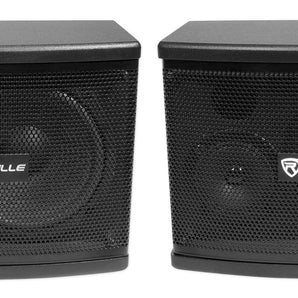 (2) Rockville KPS65 6.5" 2-Way 400 Watt Karaoke Speakers +Wall Brackets / MDF!