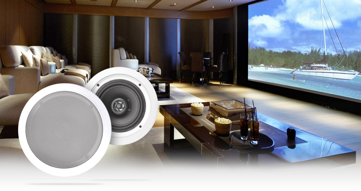 Rock Zone 8 16-Pack + HC85 White In-Ceiling Speakers Bundle