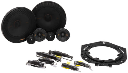 2) Kicker 51KSS365 6.5" + 2.75" 3-Way Car Audio Component Speakers w/1" Tweeters