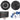 2) Rockville 6.5"+2) 5.25" Car Speakers+Amplifier+Powered Hidden Spare Tire Sub
