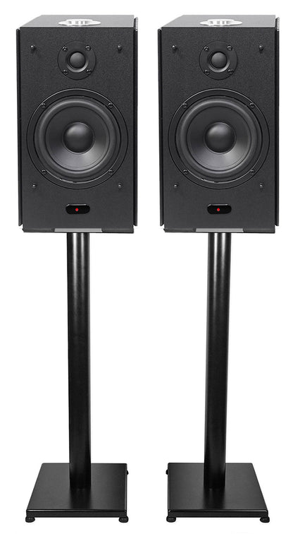 (2) HD5B 5" Powered Bluetooth Bookshelf Speakers w/29" Stands