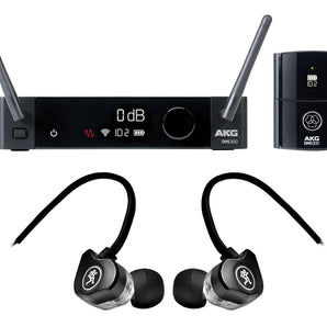 AKG DMS300 Digital Bodypack Wireless Instrument System 2.4GHZ, 48kHz+Earbuds