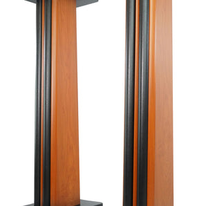 (2) Rockville Classic Wood Grain 36" Speaker Stands Fits Bowers & Wilkins 707 S2