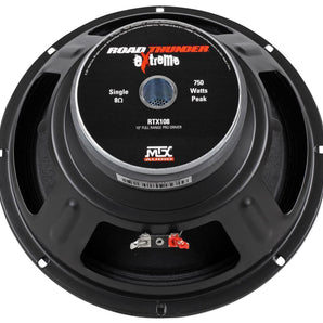 MTX Thunder RTX108 10” 500 Watt 8-Ohm Mid-bass/Midrange Car/Pro Audio Speaker