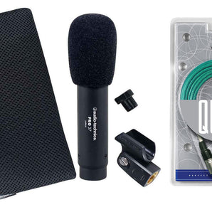 Audio Technica PRO37 Cardioid Condenser Microphone PRO 37 Mic+Blue XLR Cable