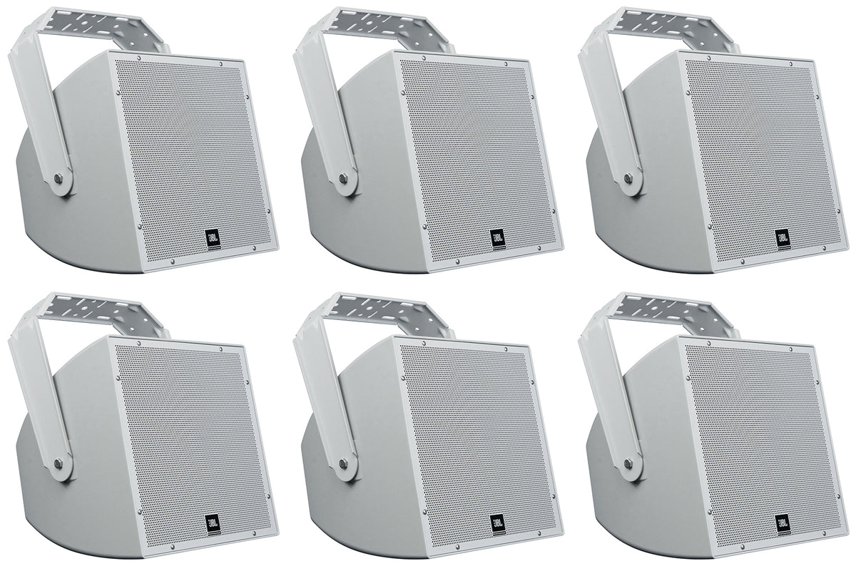 (6) AWC129 12" 200W Indoor/Outdoor 70V Surface Mount Commercial Speakers