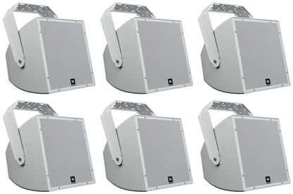 (6) AWC129 12" 200W Indoor/Outdoor 70V Surface Mount Commercial Speakers