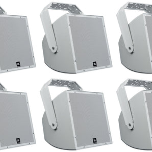 (6) JBL AWC129 12" 200w Indoor/Outdoor 70V Surface Mount Commercial Speakers
