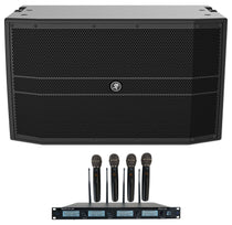 DRM12A Speaker & Quad Wireless UHF Microphone System