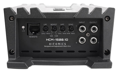 Hifonics HCM-1500.1D 1500 Watt Mono Amplifier Mini 1 Ohm Class D Car Stereo Amp