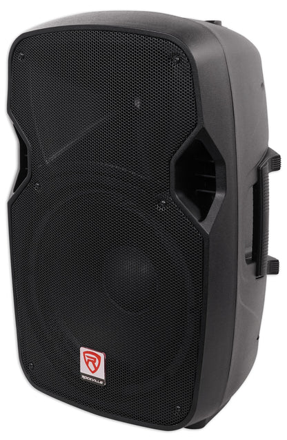 Rockville SPGN124 12" Passive 1200W DJ PA Speaker Cabinet 4 Ohm+Slip Cover
