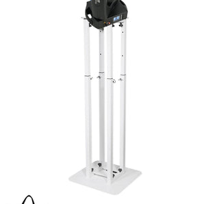 Rockville ROCK SPOT 260W DJ Moving Head Spot/Gobo Light+8 ft. White Totem Stand