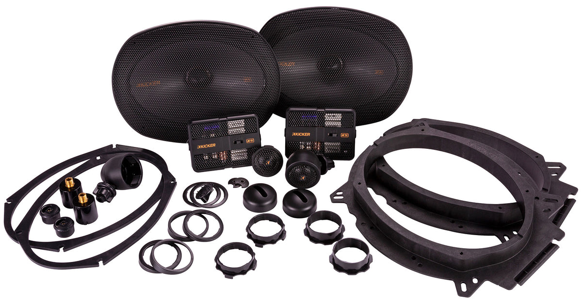 Pair Kicker 51KSS6904 6X9" Car Audio Component Speakers w/1" Tweeters