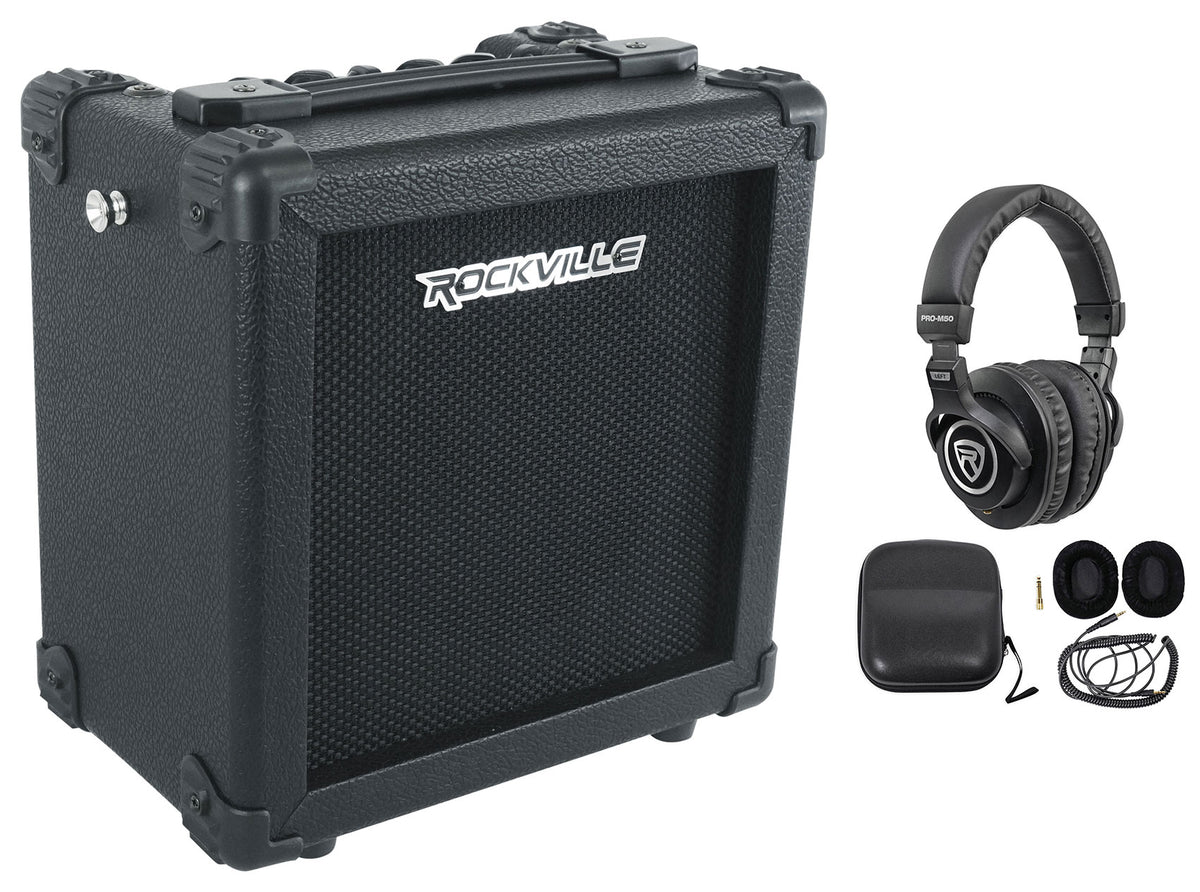 G-CHARGE 20 Black Rechargeable Guitar Amplifier w/Reverb+Headphones