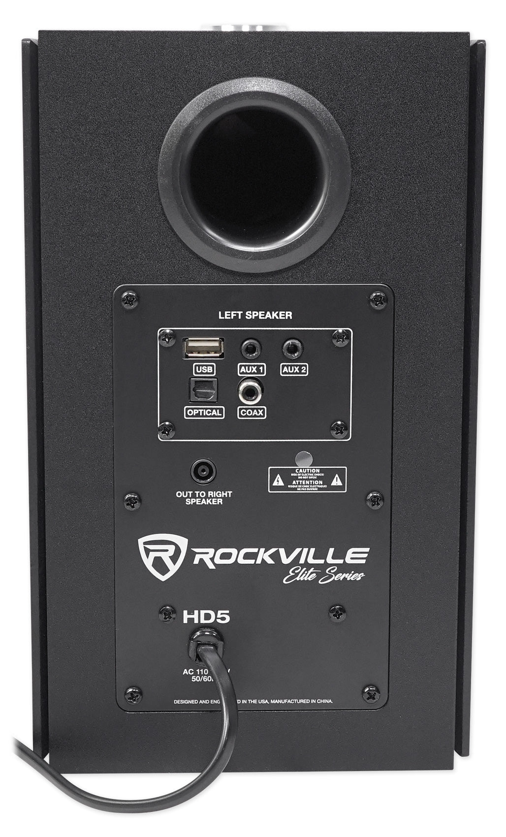 (2) HD5B 5" Powered Bluetooth Bookshelf Speakers w/37" Stands