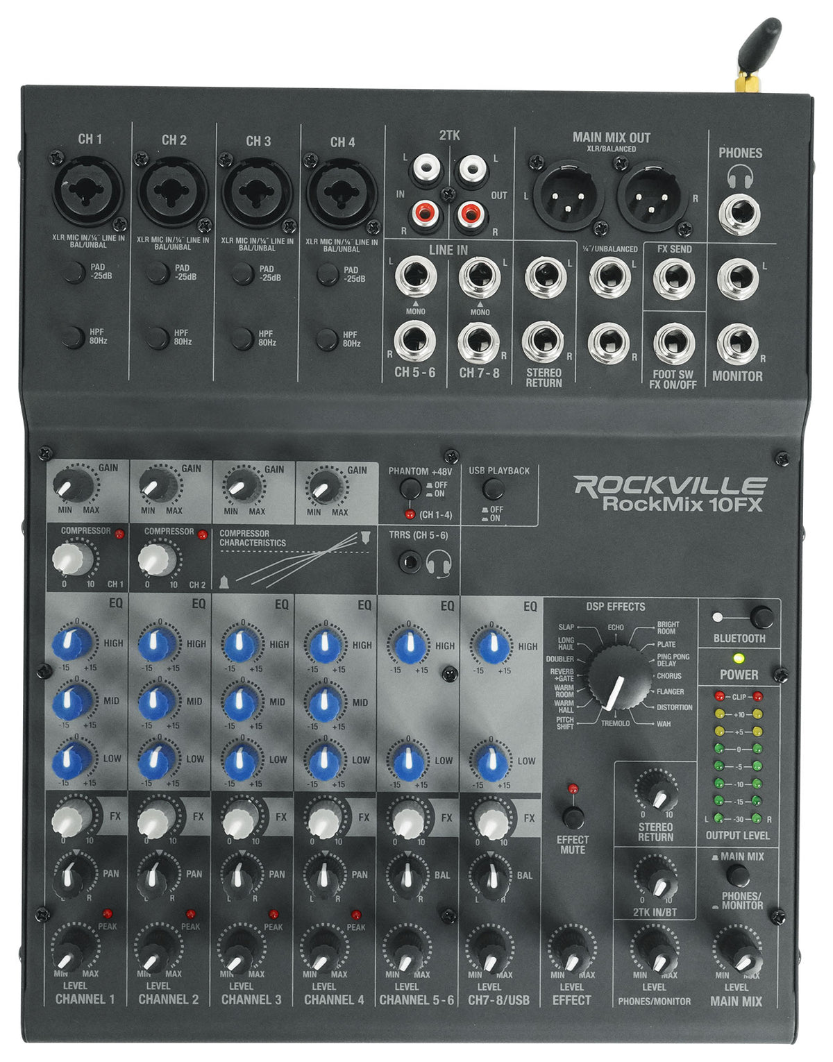 Titan Column 12 2-Pack + RockMix 10FX Mixer Bundle