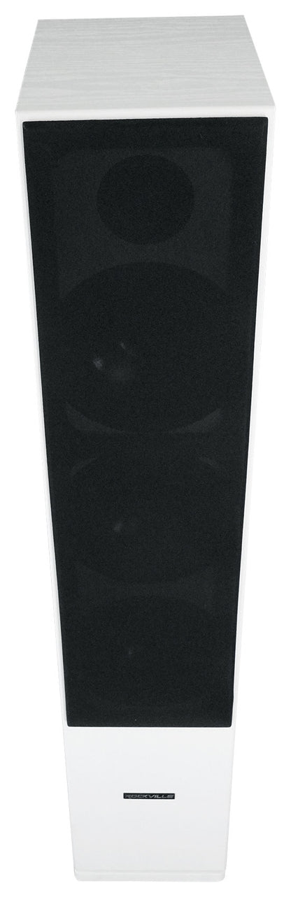 (2) Rockville Rocktower 64B Wood Home Audio Tower Speakers+Bluetooth/Wifi Amp