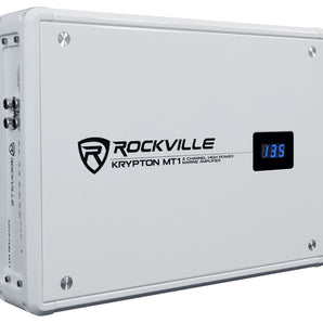 Rockville KRYPTON MT1 1600w 2 Channel Marine/Boat Amplifier w Volt Meter