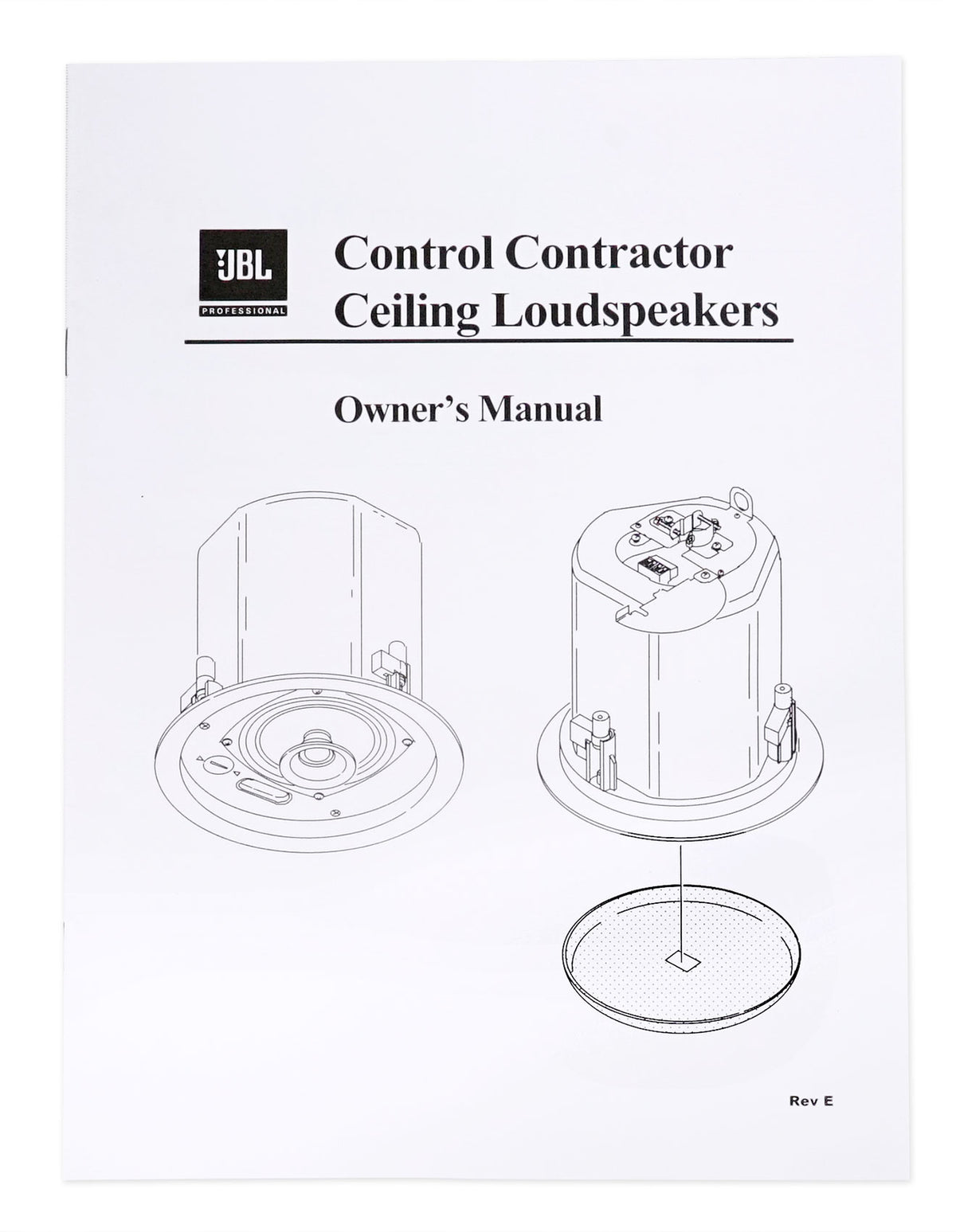 2) JBL Control 24CT 4" 70v Commercial Restaurant/Bar/Cafe White Ceiling Speakers
