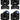(4) Eliminator Stinger Spot 30 White LED DMX 30 Watt Moving Head Lights ADJ