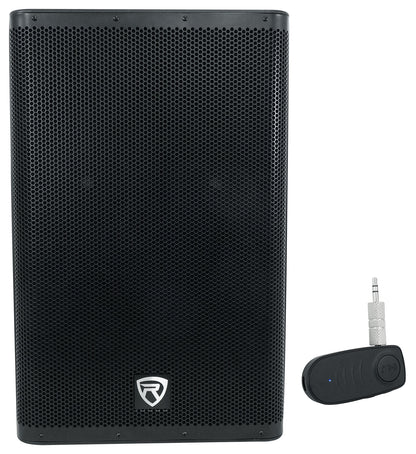 DX15 15" Powered PA Speaker + Bluetooth Audio Adapter Bundle