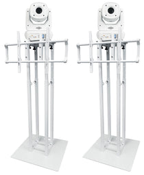 ROCK SPOT 260W White 2-Pack + RTP33-TV Totem/TV Stands Bundle