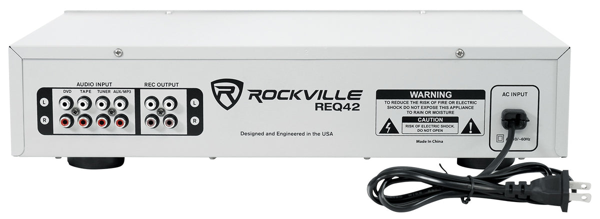REQ42-S Silver 19" 2 x 21 Band Graphic Equalizer