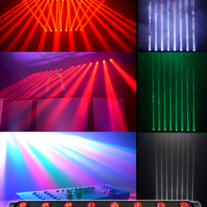 Rockville MOTIONSTRIP Motorized Moving Head RGBW Color Strip Wash & Beam Light Bar