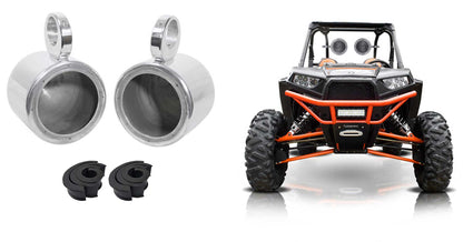 MAC65S 6.5" Rollbar Tower Speaker Cans for UTV, RZR, Cart, Polaris, Jeep