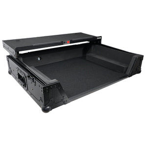 ProX ATA Black Flight/Road Case For Denon PRIME 4 DJ Controller w/Shelf+Wheels