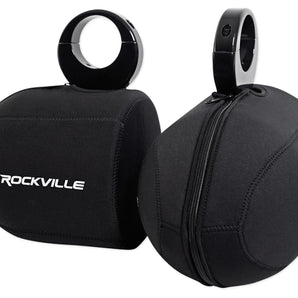 Pair Rockville RWBC Neoprene Covers For 6.5 inch Marine Wakeboard Tower Speakers