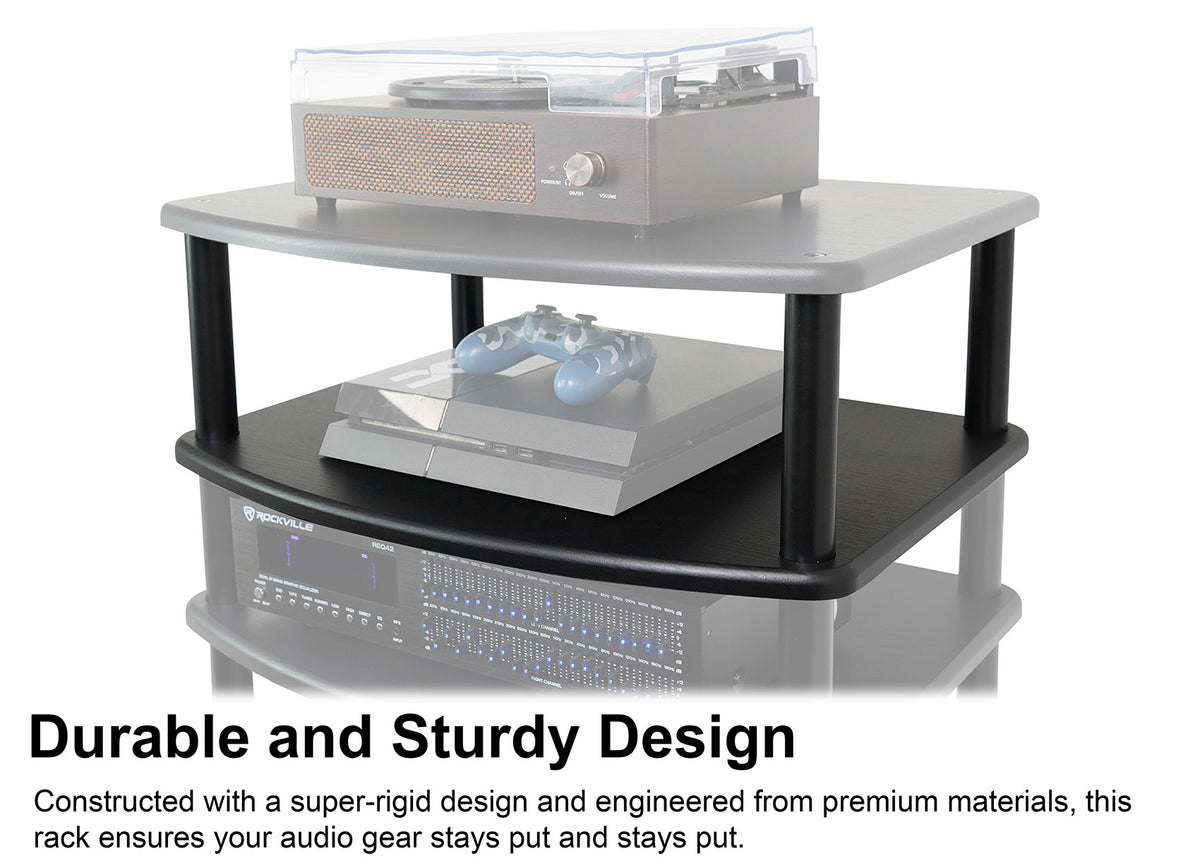 FLX Black 4-Shelf + FLX Black Add-On Shelf Bundle