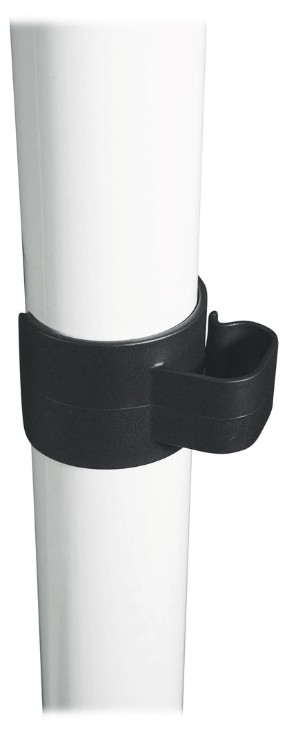 RockShelf 68W 6.5" Home Bookshelf Speakers + White Adjustable Stands