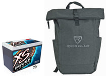 XS Power D2700 4300 Amp AGM Power Cell Car Audio Battery + Backpack