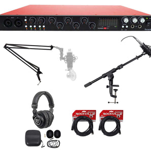 Focusrite SCARLETT 18I20 2nd G USB Audio Interface+Boom+Mic+Headphones+Cables