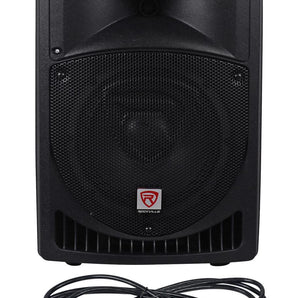 Rockville RPG8 8 Powered Active 400 Watt 2-Way DJ PA Speaker System