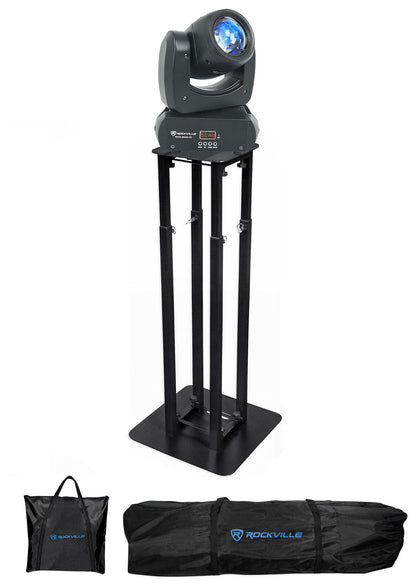 Rock Beam DC DJ Club Stage Moving Head Light+8 ft Black Totem Stand
