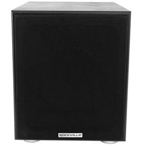 Rockville Rock Shaker 8" Inch Black 400w Powered Home Theater Subwoofer Sub