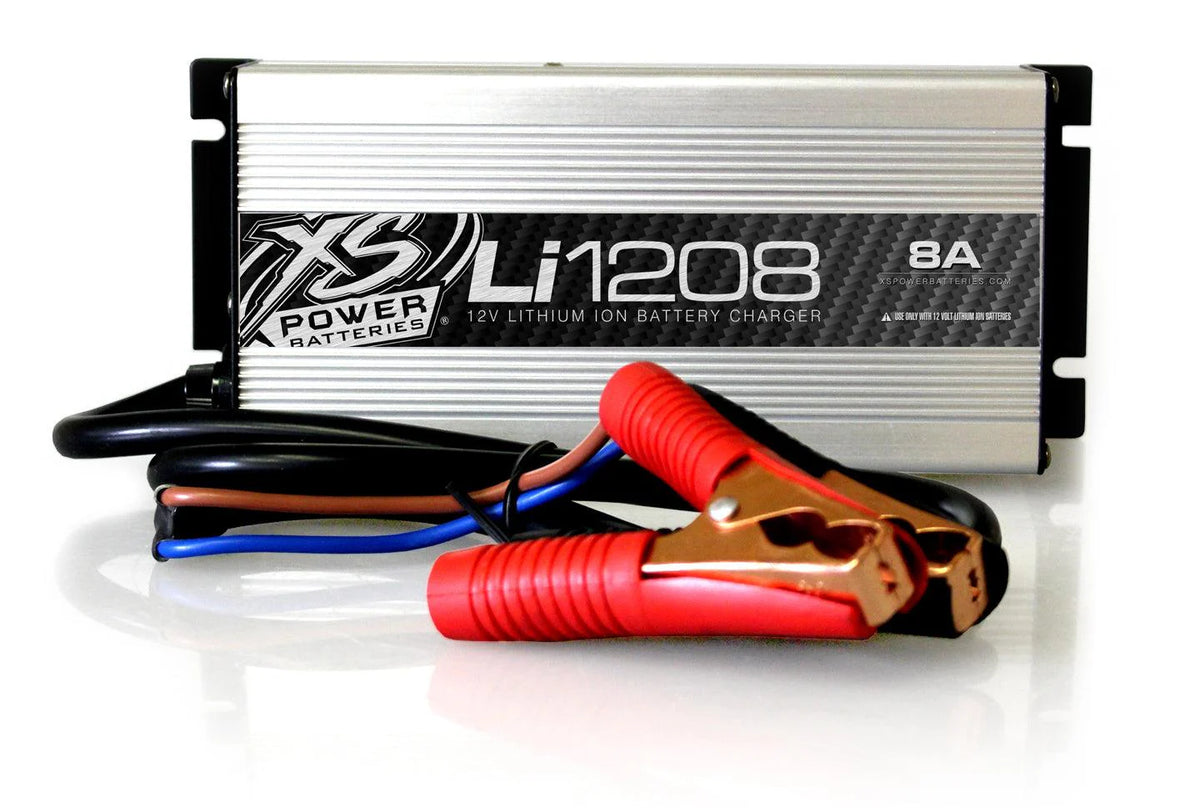 XS Power Li1208 12V 8A High Frequency Intelli Lithium Car Audio Battery Charger