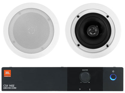 CSA140Z 70V Amplifier + (2) CC525T White Ceiling Speakers