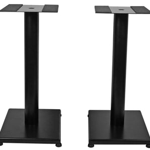 Pair Rockville RS21B 21 inch Steel Bookshelf Speaker/Studio Monitor Stands - Black