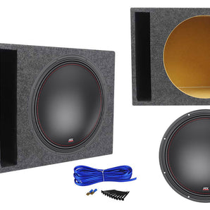 MTX 7515-22 15" 750 Watt RMS Competition Subwoofer + Vented Sub Box Enclosure