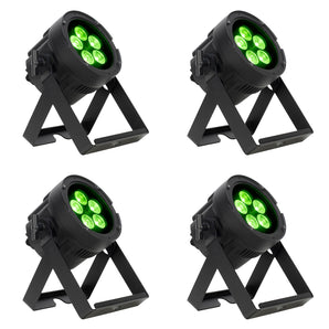 (4) American DJ ADJ Encore LP5IP 5x20W Outdoor RGBL LED DMX Par Can Wash Lights