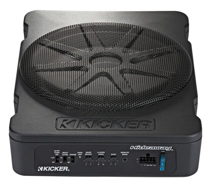 51HS10 10" Hideaway Powered Subwoofer + Wire Kit Bundle