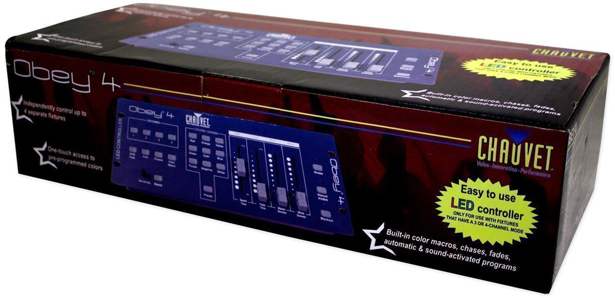 Obey 4 DMX-512 LED Wash Light Controller + Backpack