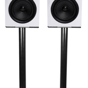 Pair Rockville APM6W 6.5" 350 Watt USB Studio Monitor Speakers+Black 29" Stands