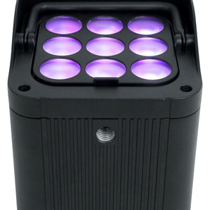 2) Chauvet DJ Freedom Par H9 IP RGBAW+UV Wireless DMX Battery Wash Lights+Facade