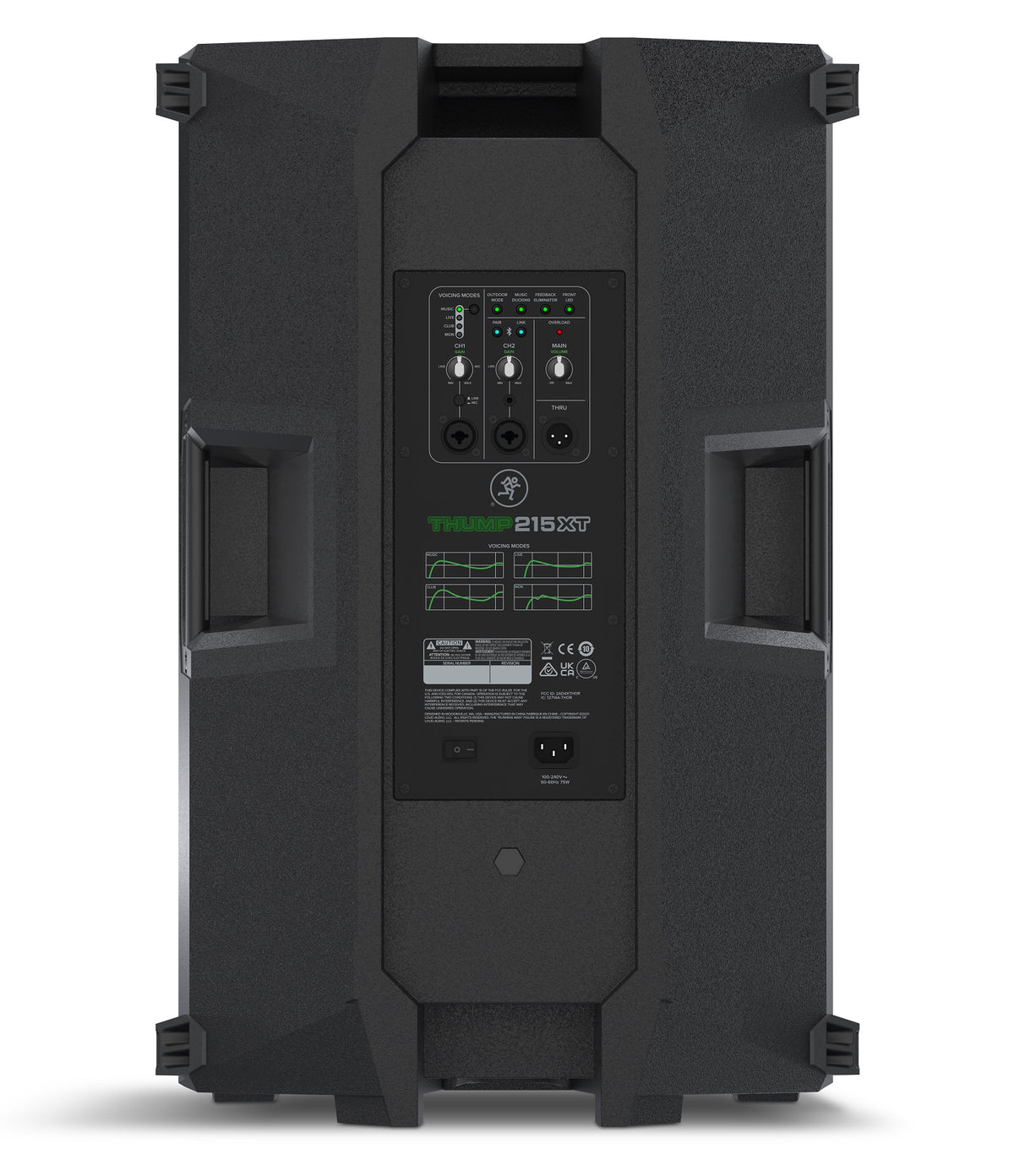 Thump215XT 1400W Powered PA Speaker with Microphone and Cable